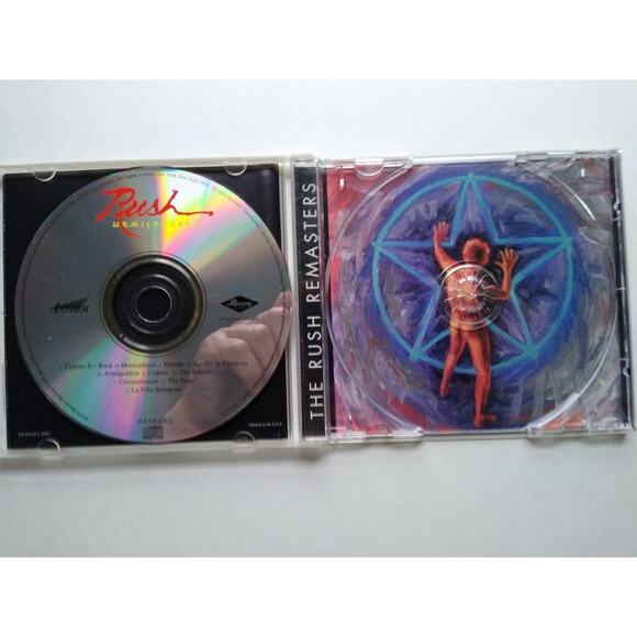 Hemispheres CD By Rush Remasters Progressive Art Hard Rock Mercury – P2 34629 - Picture 3 of 4
